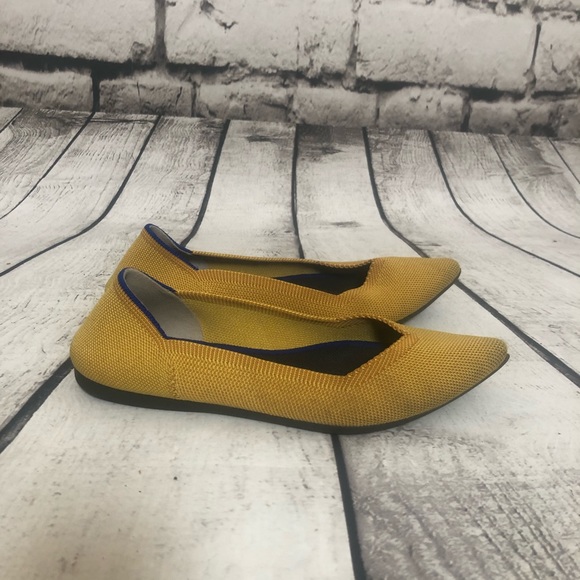 Rothy's Shoes - ROTHYS Yellow Pointed Toe Slip on 7.5